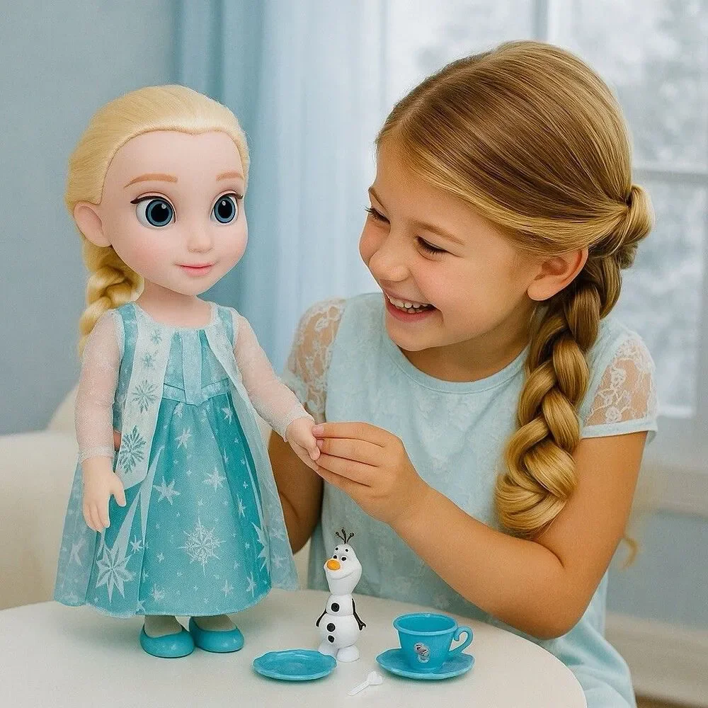 Disney‎ Frozen Elsa & Olaf Doll Set with Snowflake Dress – Christmas Gift